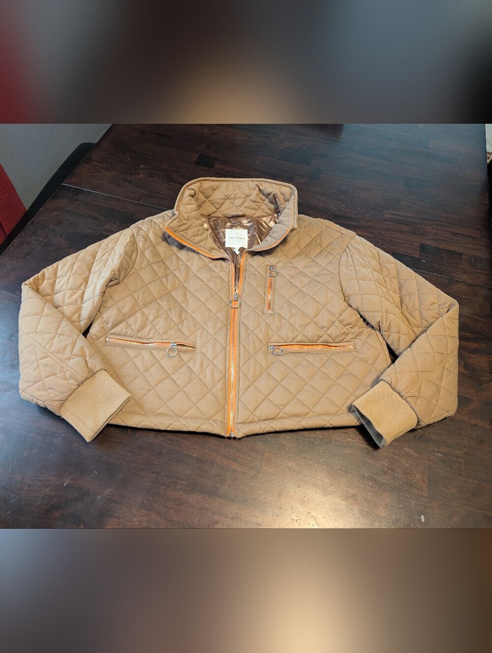 Avec Les Filles Cropped Quilted Jacket, Women's Large